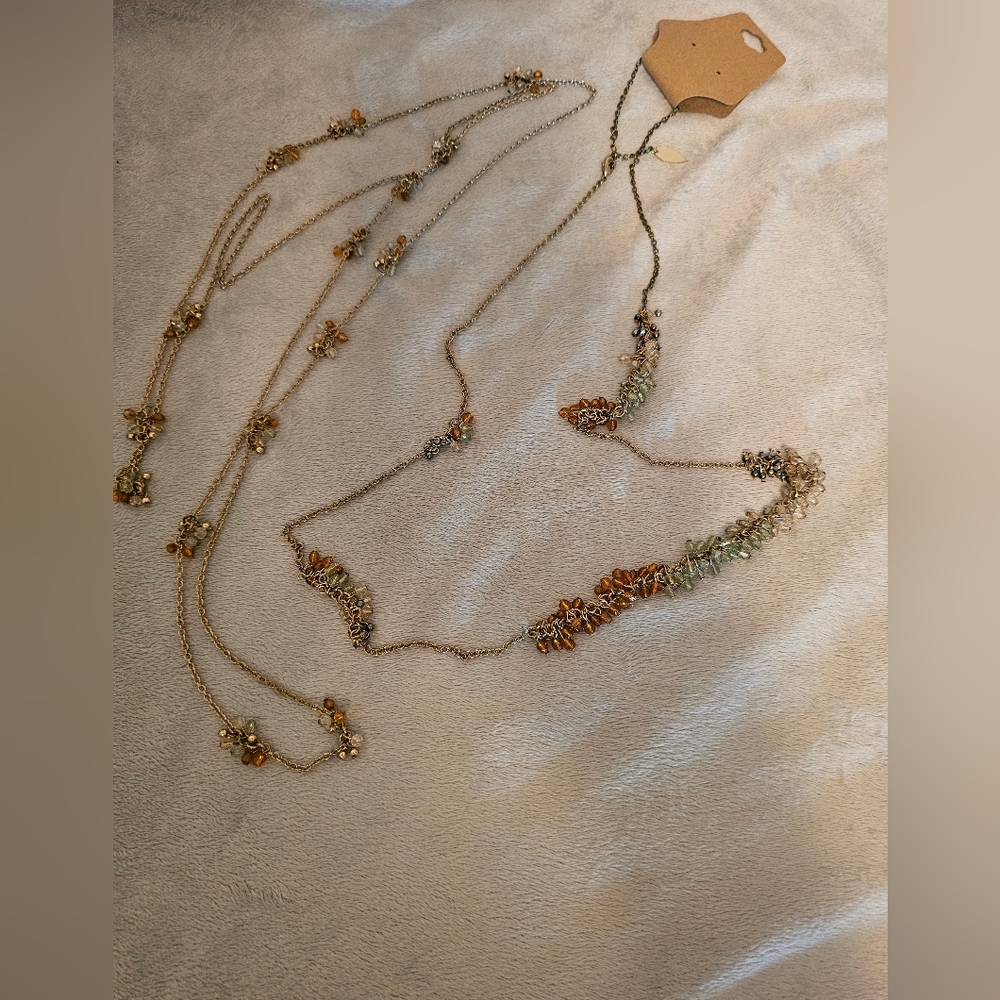 2 Coldwater Creek Ombre Beaded Necklaces